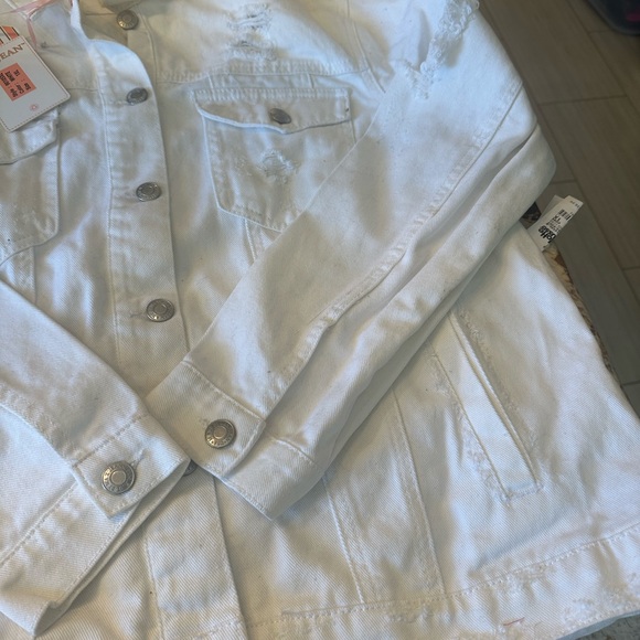New w tags white denim jacket size 1X - Picture 2 of 8